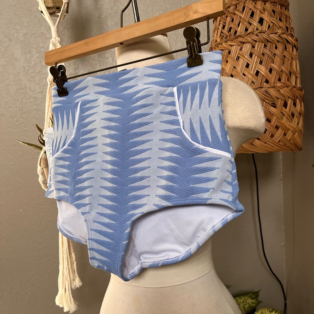 ▪️NWT Seea x Free People Georgia High Waist Surf Bikini bottom Vintage Inspired - Picture 12 of 15
